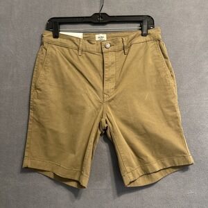 NWT Huckberry Flint and Tinder 365 Chino Short Mens Size 29 Earth 9" Inseam